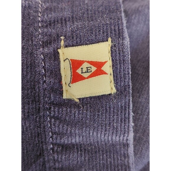 Land's End Corduroy Shirt Men's XL 17-17.5 Blue Long Sleeve Button Up Pockets - Picture 5 of 8